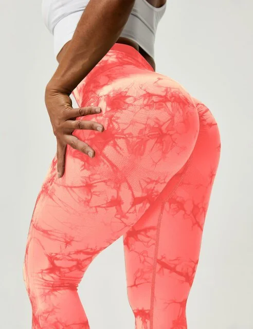 Scrunch Fitness Leggings - Premium Marble Design