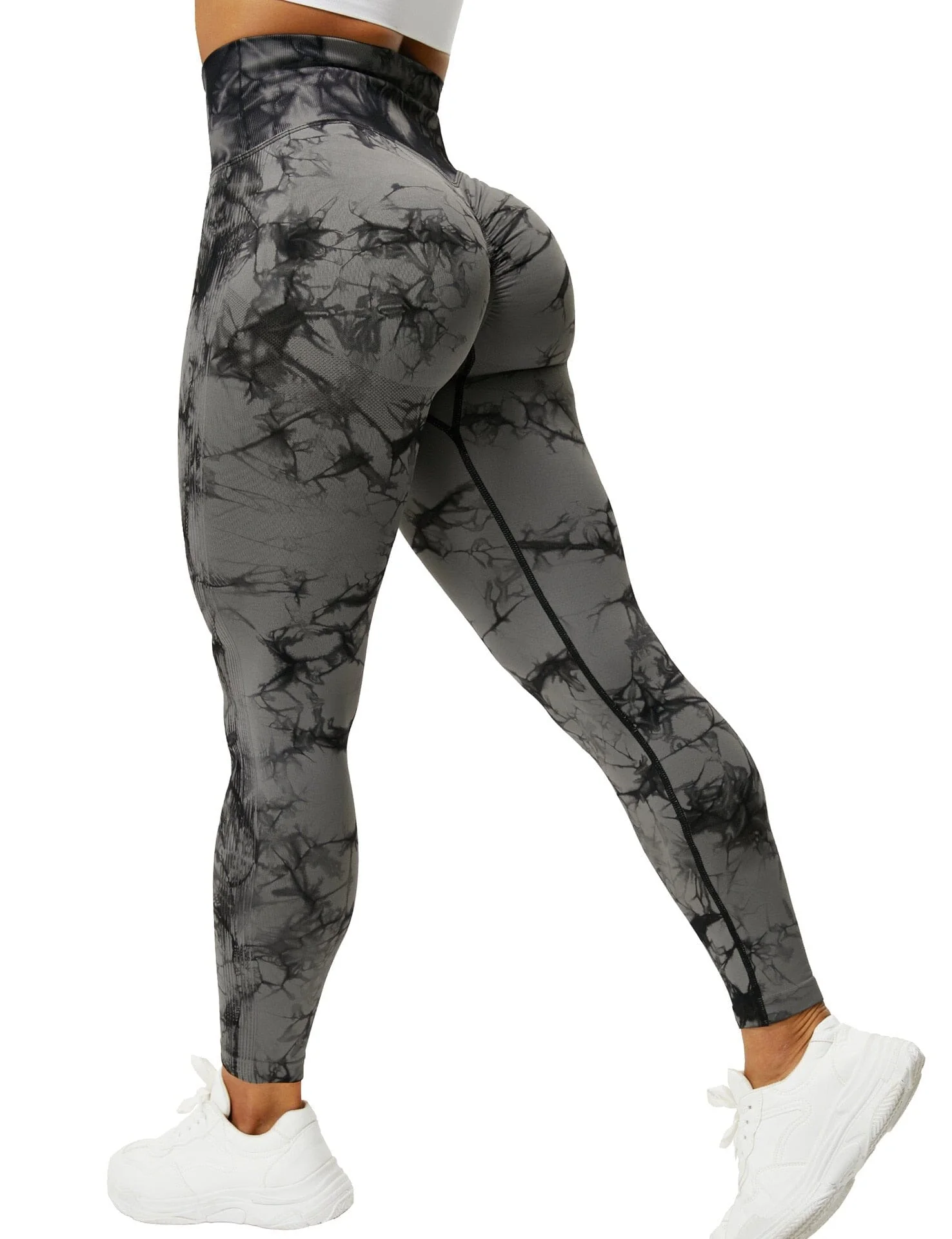 Scrunch Fitness Leggings - Premium Marble Design