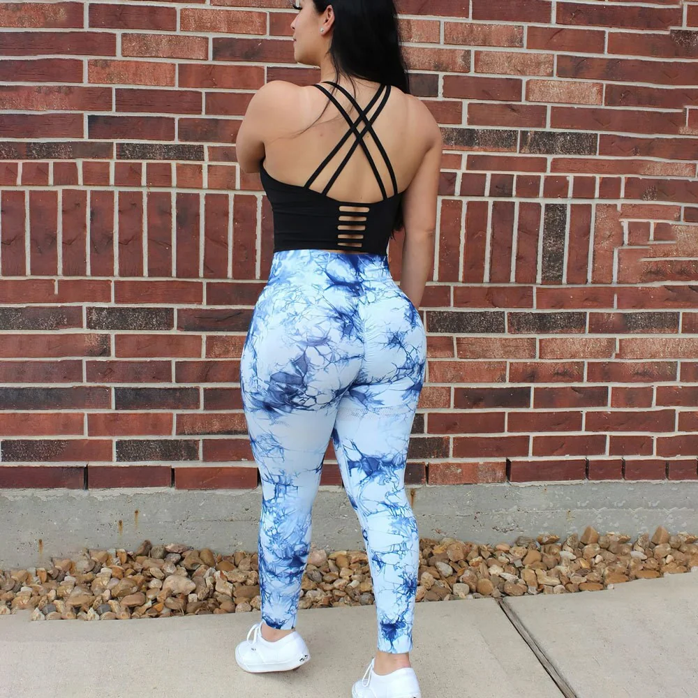 Scrunch Fitness Leggings - Premium Marble Design
