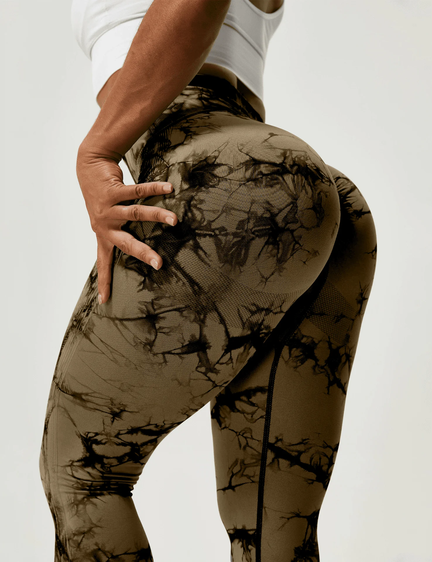 Scrunch Fitness Leggings - Premium Marble Design