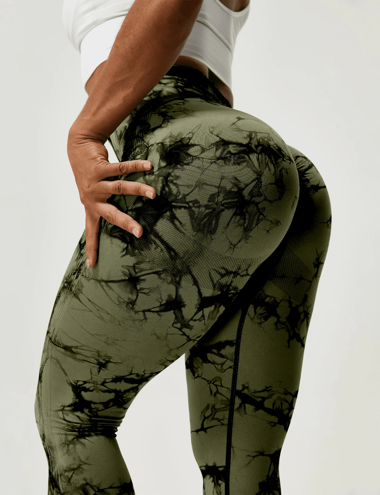 Scrunch Fitness Leggings - Premium Marble Design