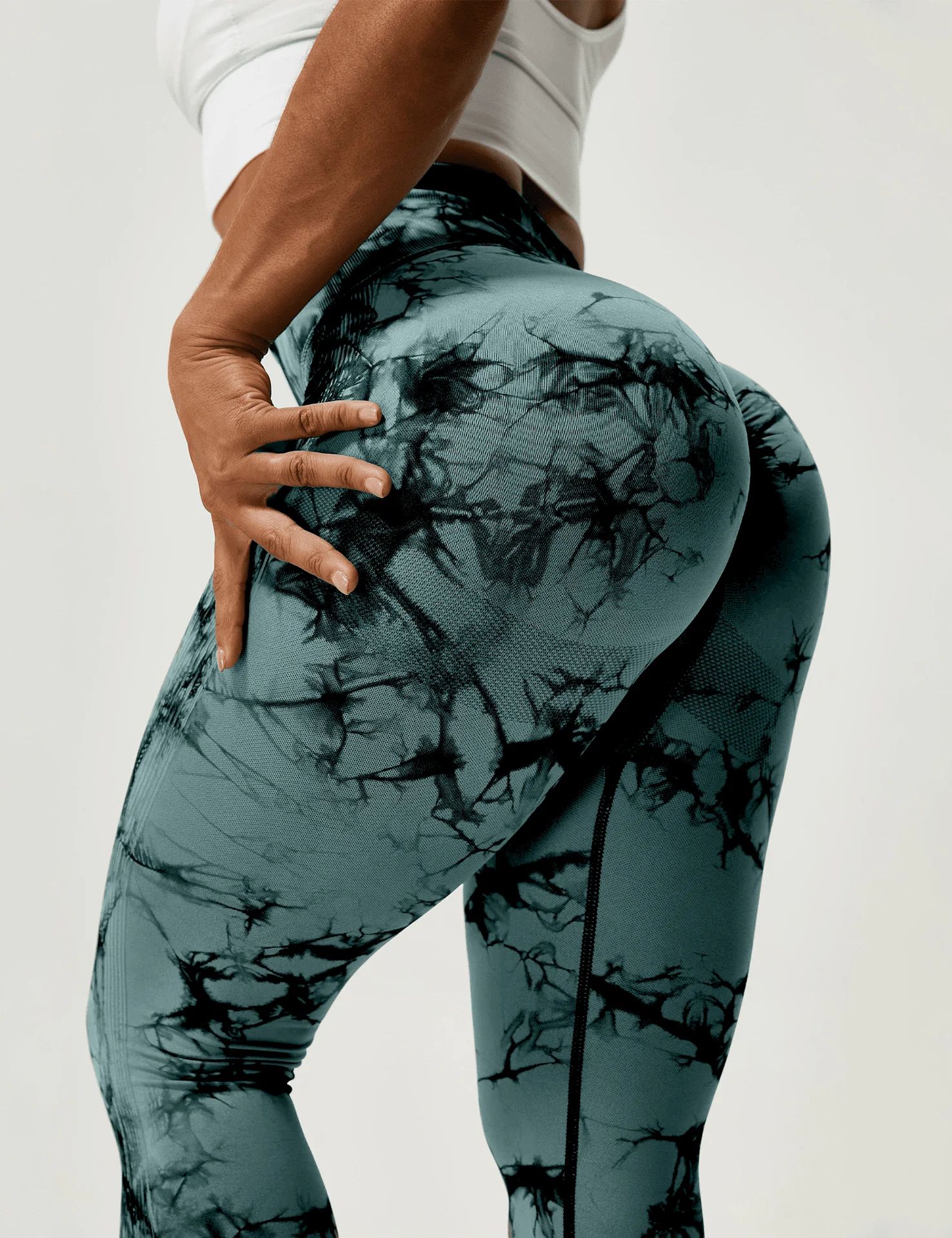 Scrunch Fitness Leggings - Premium Marble Design