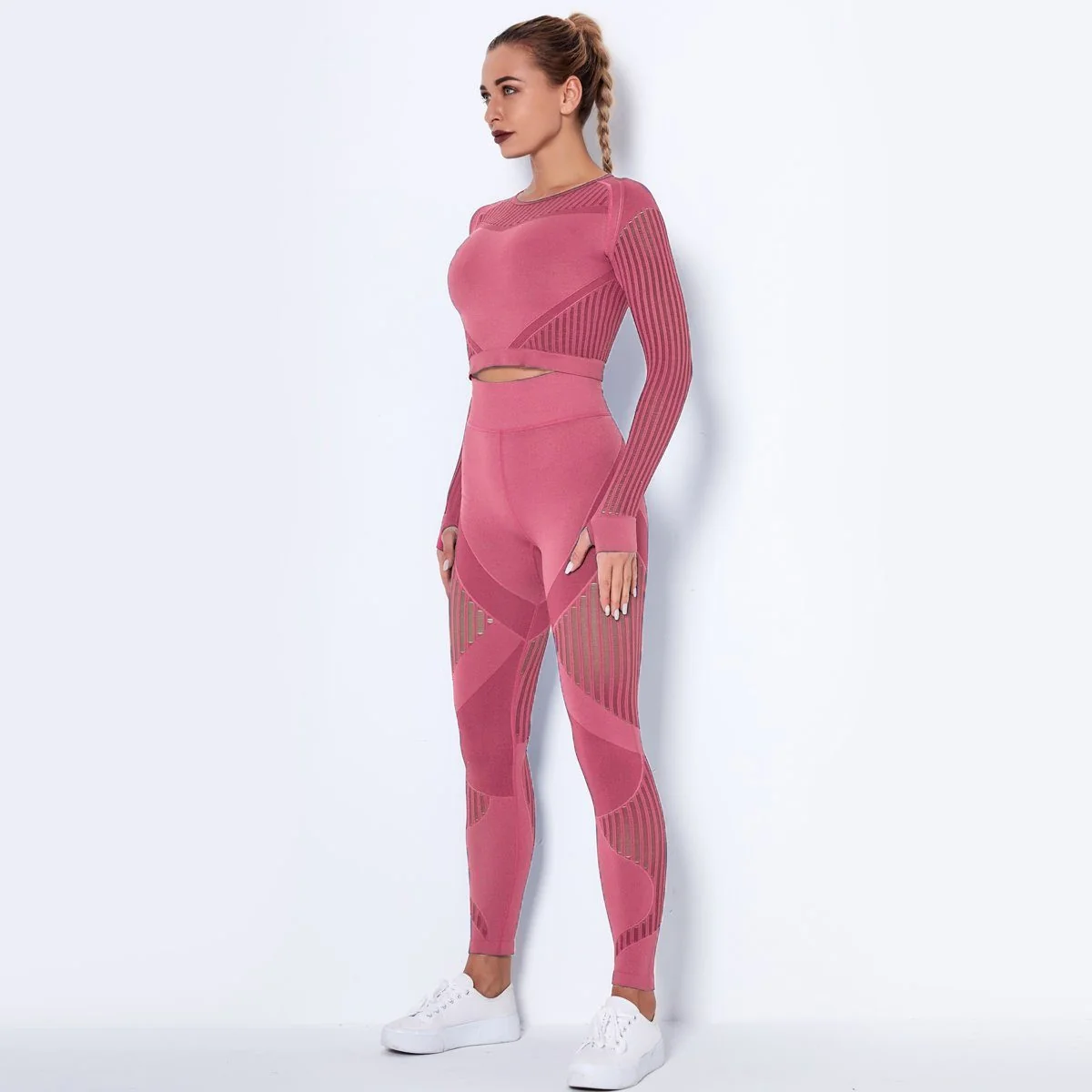 Seamless Mesh Fitness Leggings in Multiple Colors - Womens Workout Pants