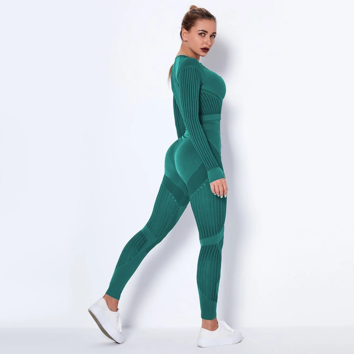 Seamless Mesh Fitness Leggings in Multiple Colors - Womens Workout Pants