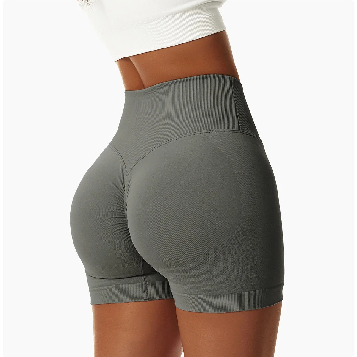High Waist Seamless Yoga Shorts