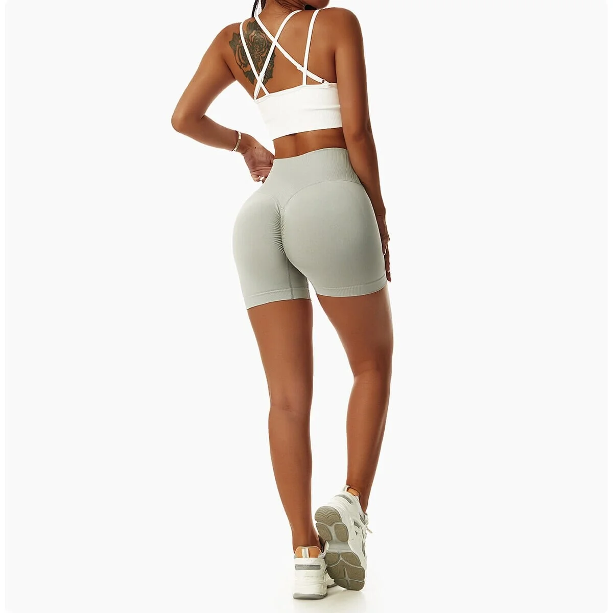 High Waist Seamless Yoga Shorts