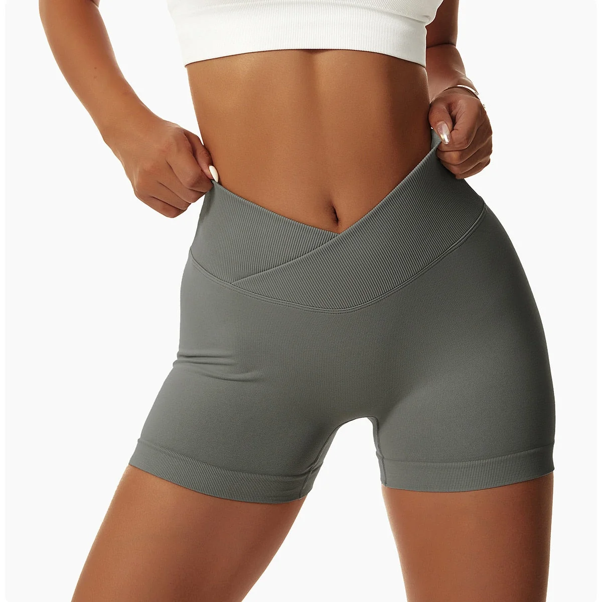 High Waist Seamless Yoga Shorts