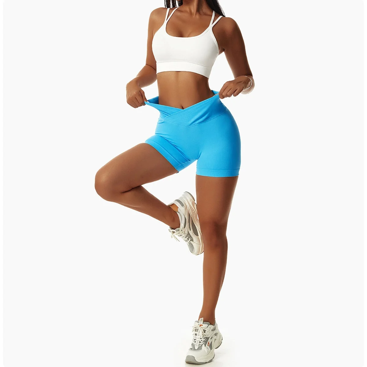 High Waist Seamless Yoga Shorts