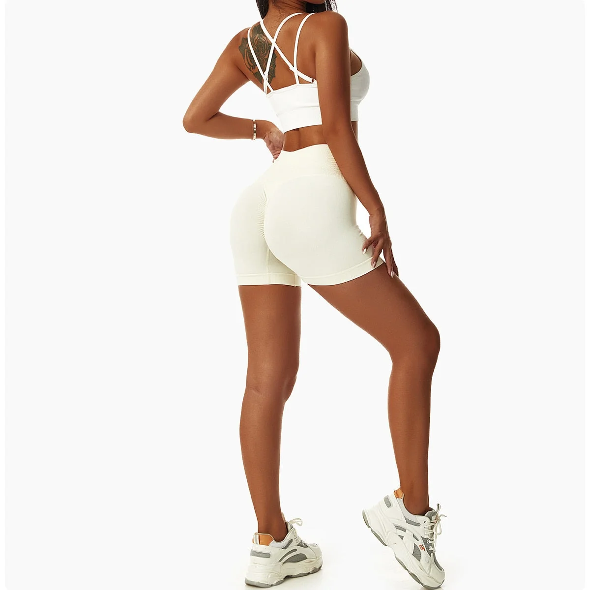 High Waist Seamless Yoga Shorts