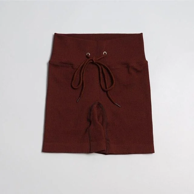 High Waist Teal Shorts for Women - Workout and Yoga Wear