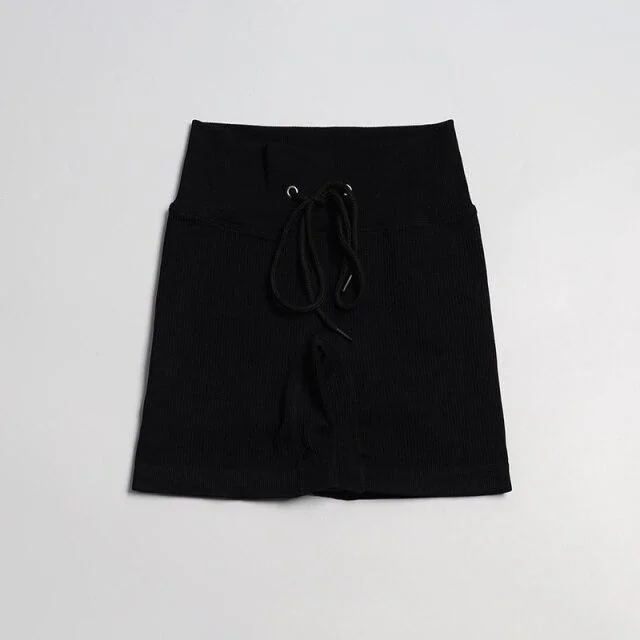 High Waist Teal Shorts for Women - Workout and Yoga Wear