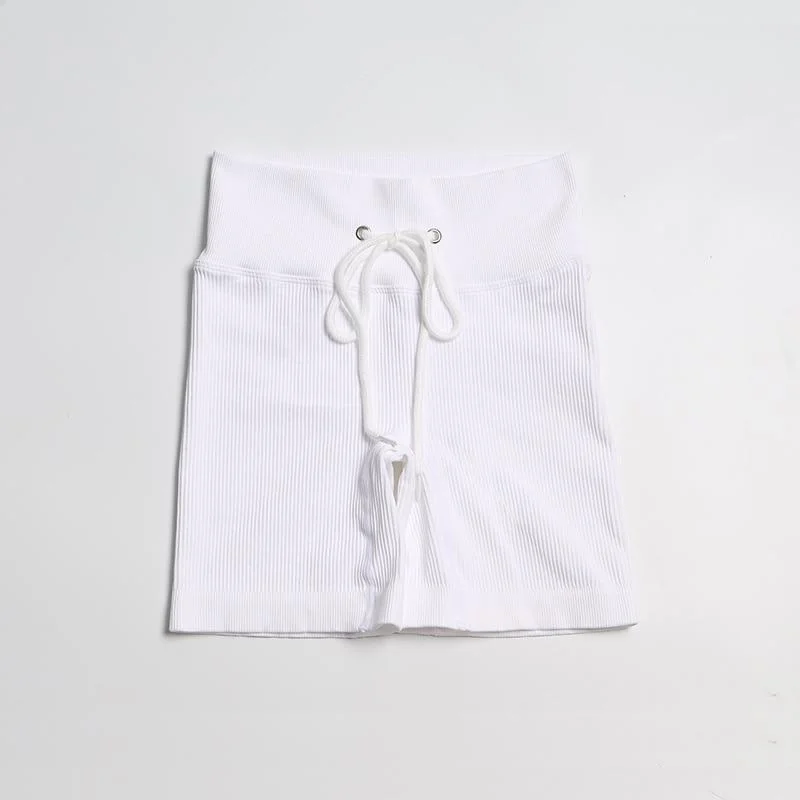 High Waist Teal Shorts for Women - Workout and Yoga Wear