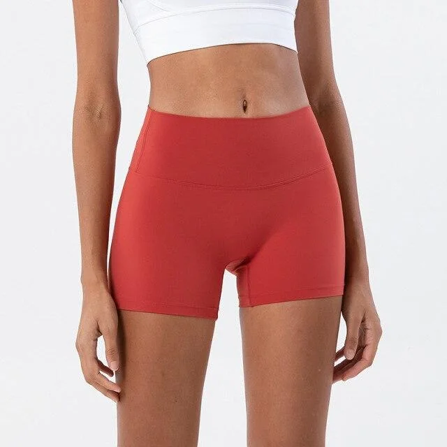 Motion Seamless Shorts for Yoga, Running & Gym - Red Orange | Starlethics