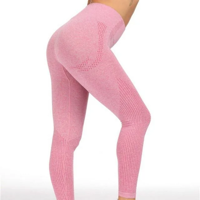Seamless High Waist Fitness Leggings in Various Colors
