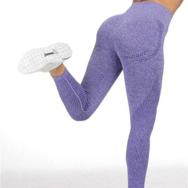 Seamless High Waist Fitness Leggings in Various Colors