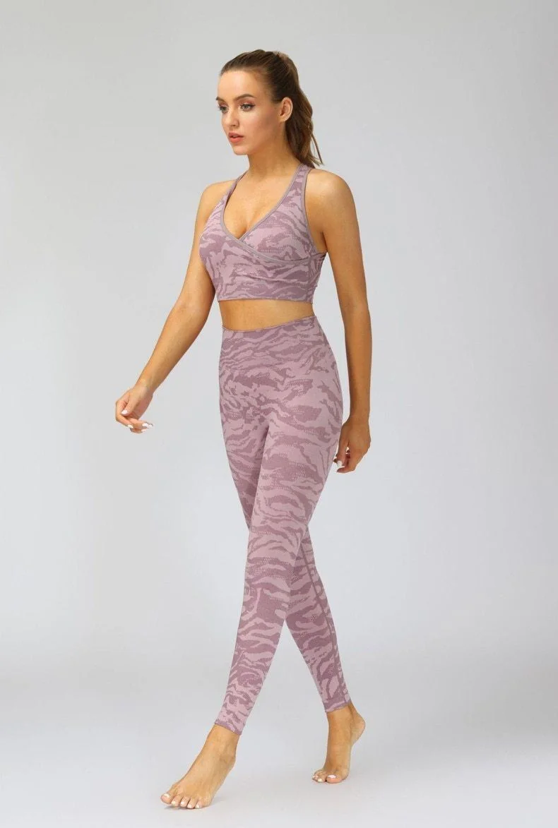 Tiger Print Seamless Fitness Leggings