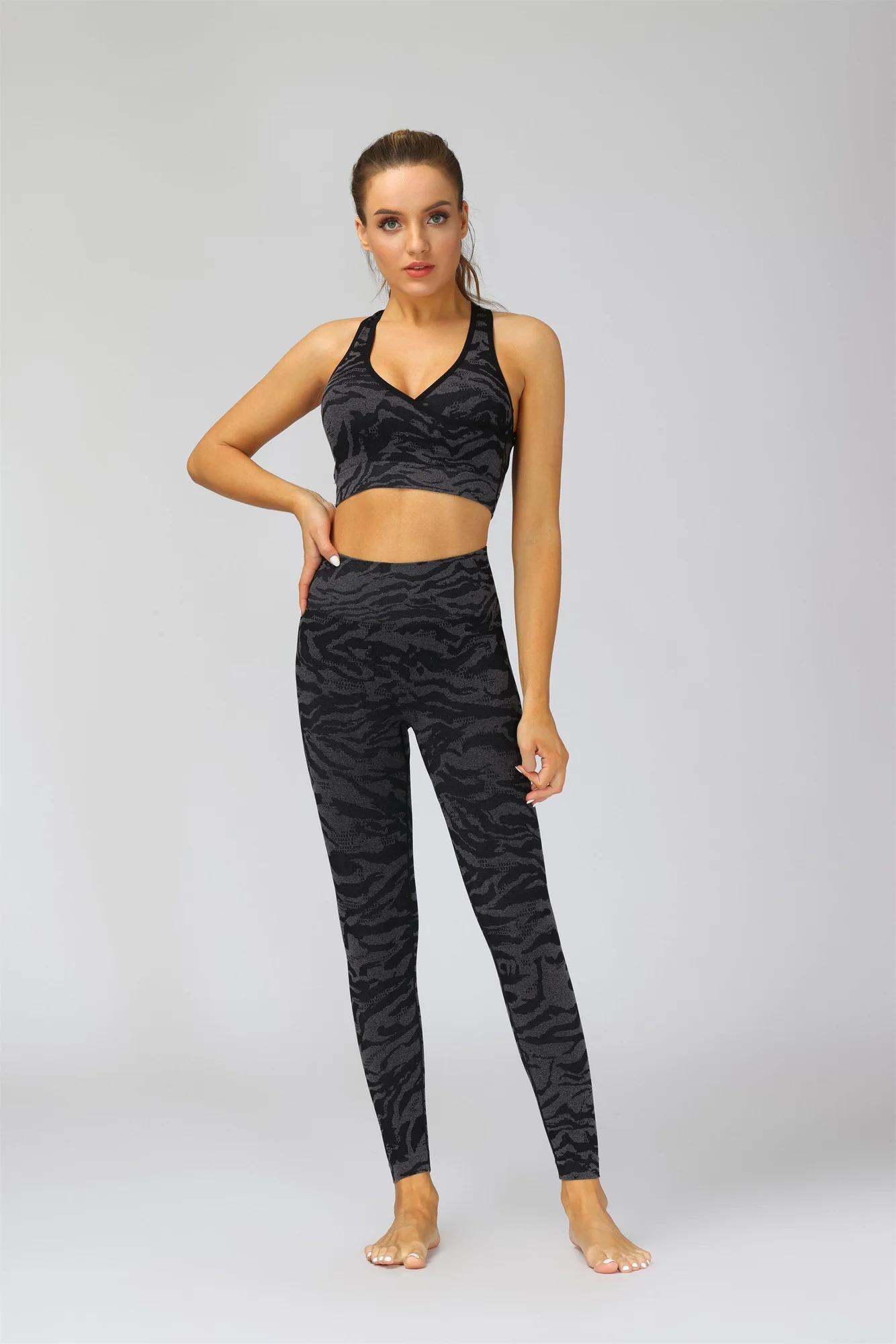 Tiger Print Seamless Fitness Leggings