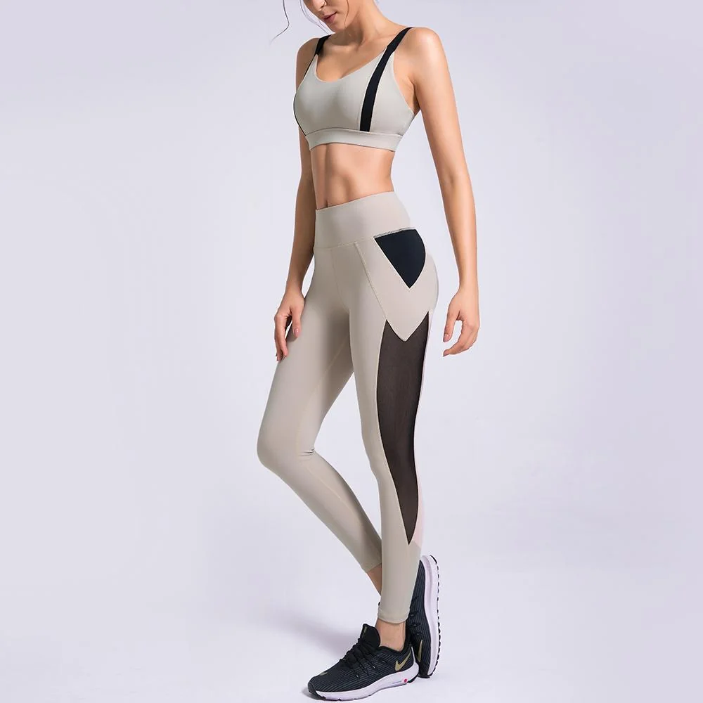 Womens Activewear Set - Yoga Leggings and Top