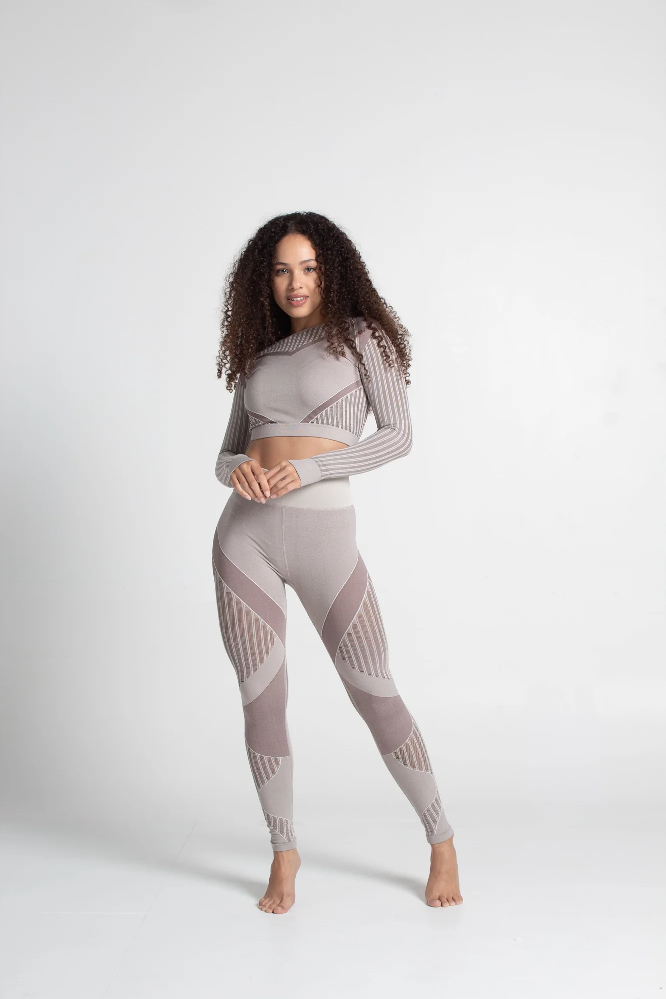 High-Waist Mesh Seamless Performance Leggings