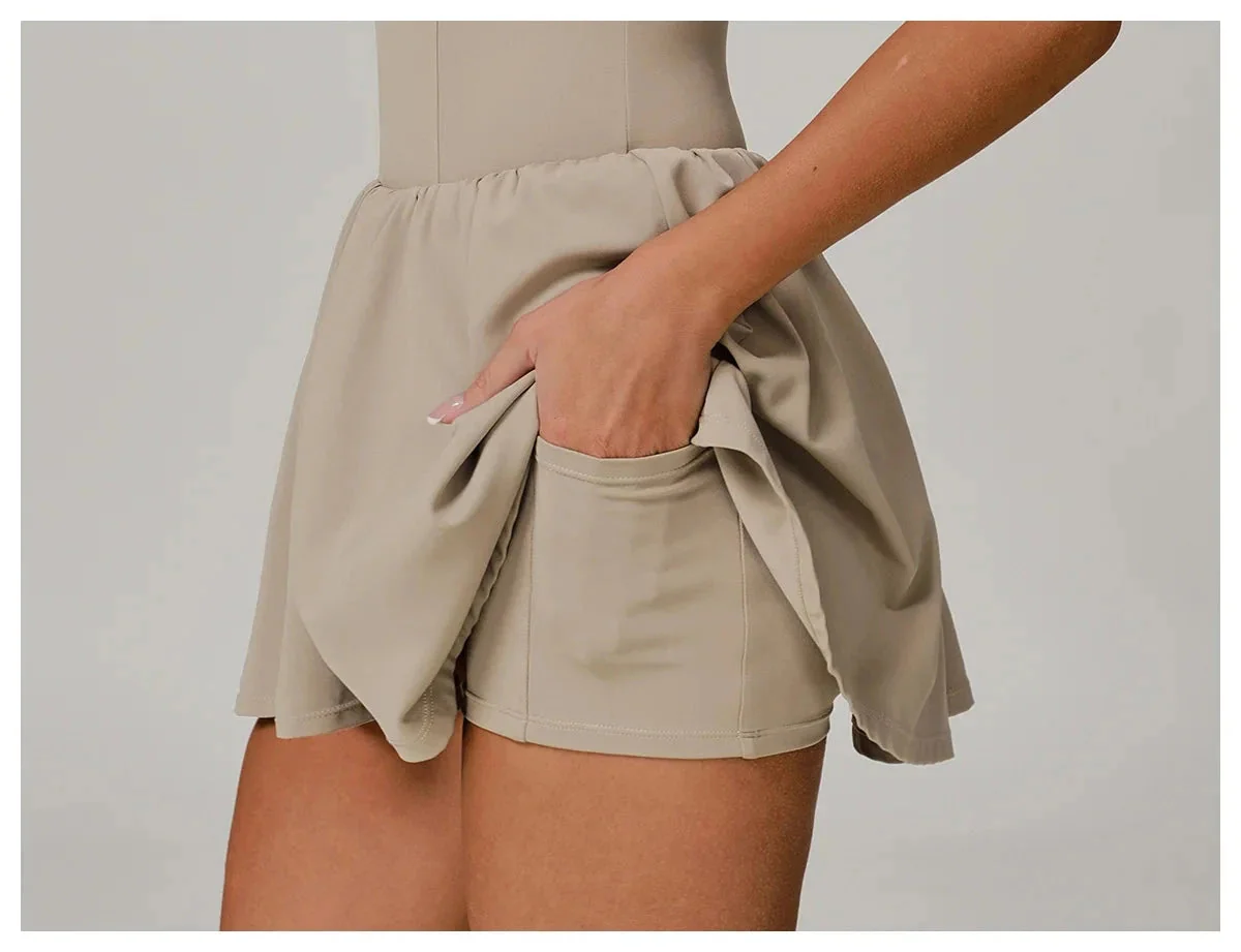 Zipper Bodysuit Dress for Women | Comfortable Fitness Wear