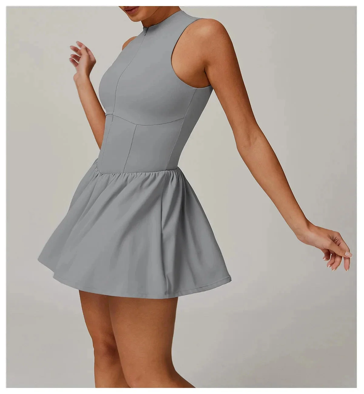 Zipper Bodysuit Dress for Women | Comfortable Fitness Wear