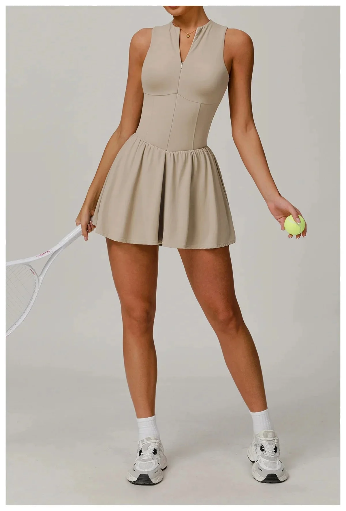 Zipper Bodysuit Dress for Women | Comfortable Fitness Wear