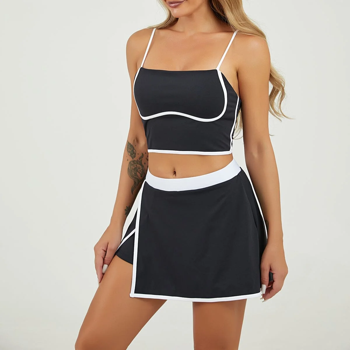 Womens Athletic Pilates Shorts Skirt for Running, Yoga, Gym - Beige, Khaki, Sky Blue, Black