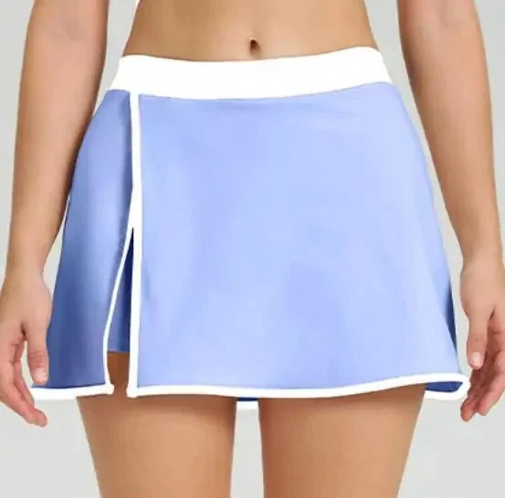 Womens Athletic Pilates Shorts Skirt for Running, Yoga, Gym - Beige, Khaki, Sky Blue, Black