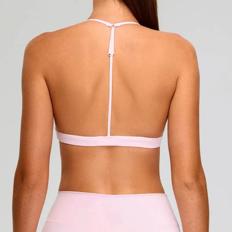 Chambray Blue Tide Back Sports Bra