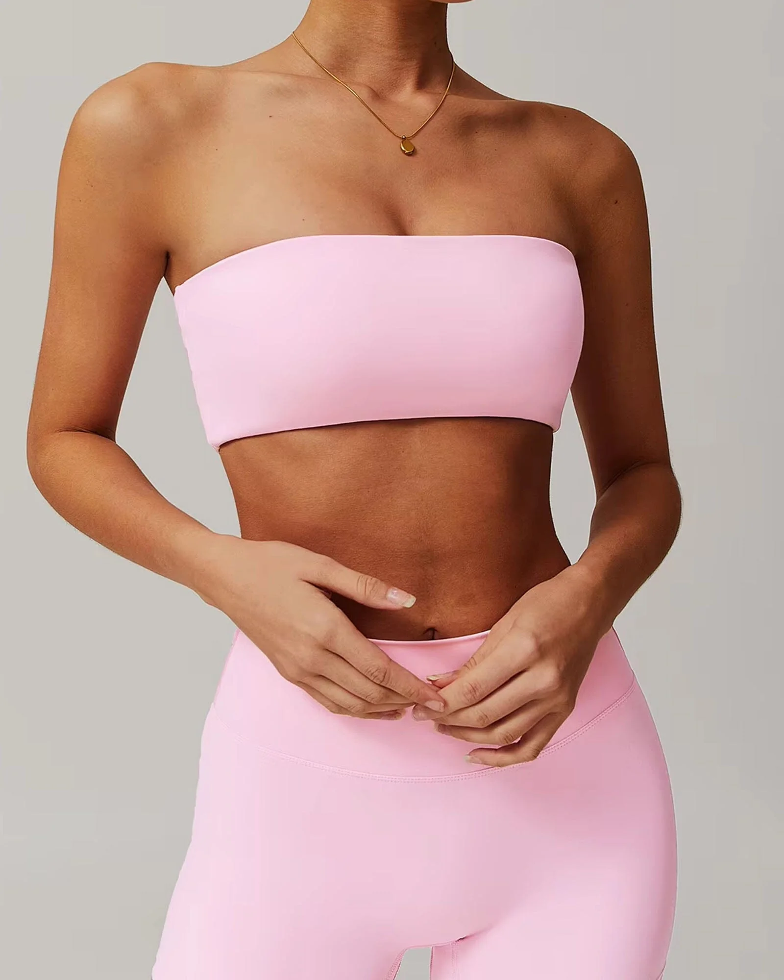 Comfort Fit Strapless Sports Bra for Daily Wear & Fitness