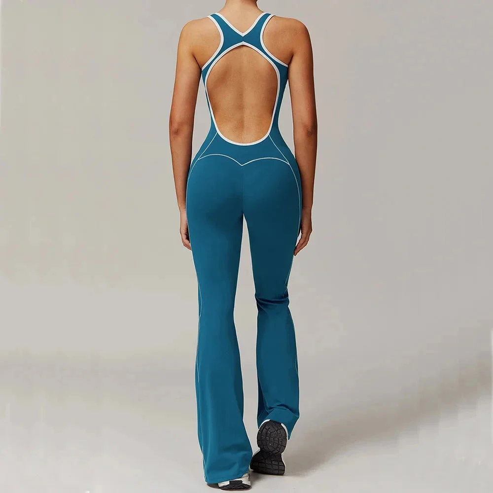 Backless Yoga Jumpsuit for Women in Multiple Colors