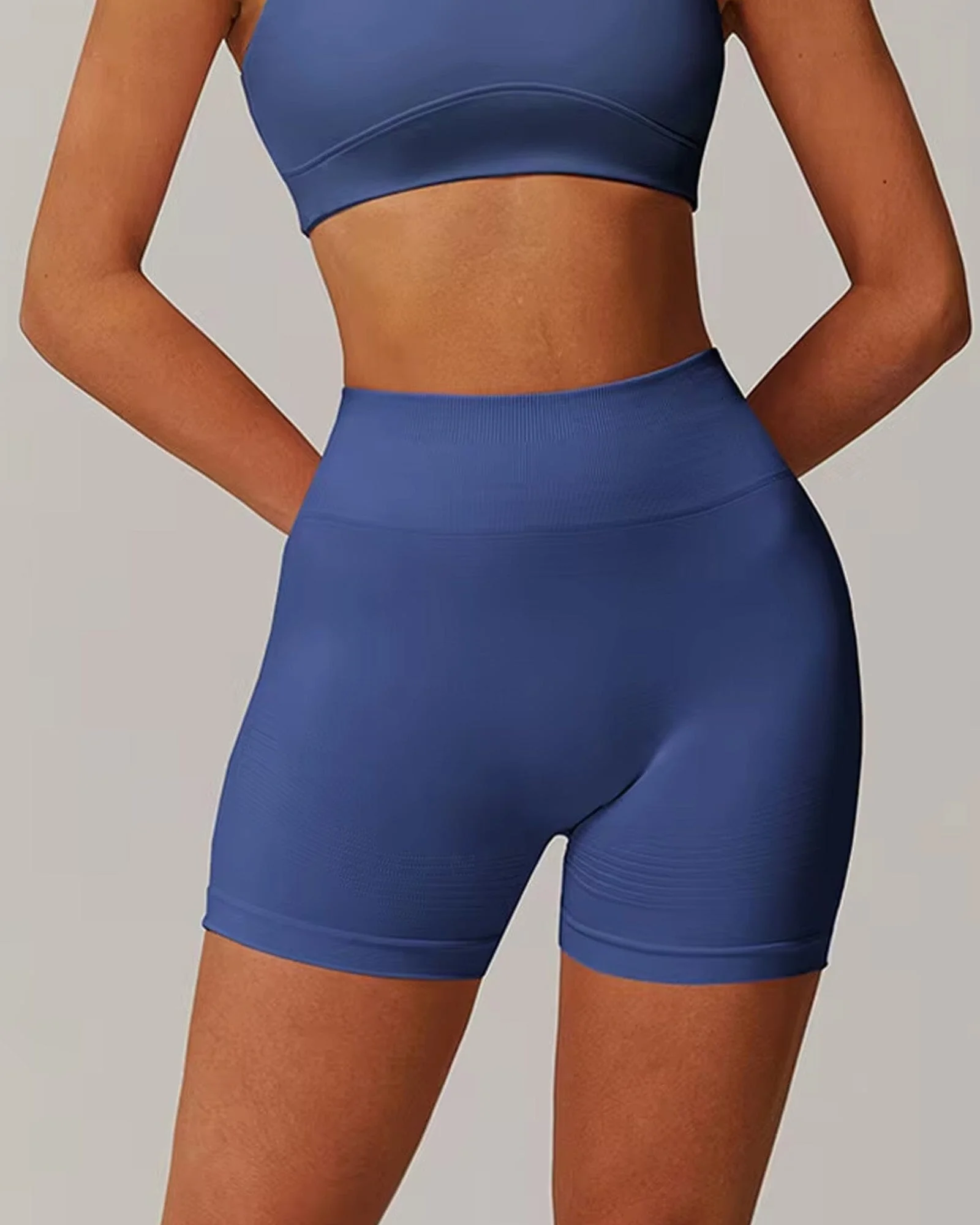 Seamless Yoga Gym Shorts for Women | Peach & Purple Options