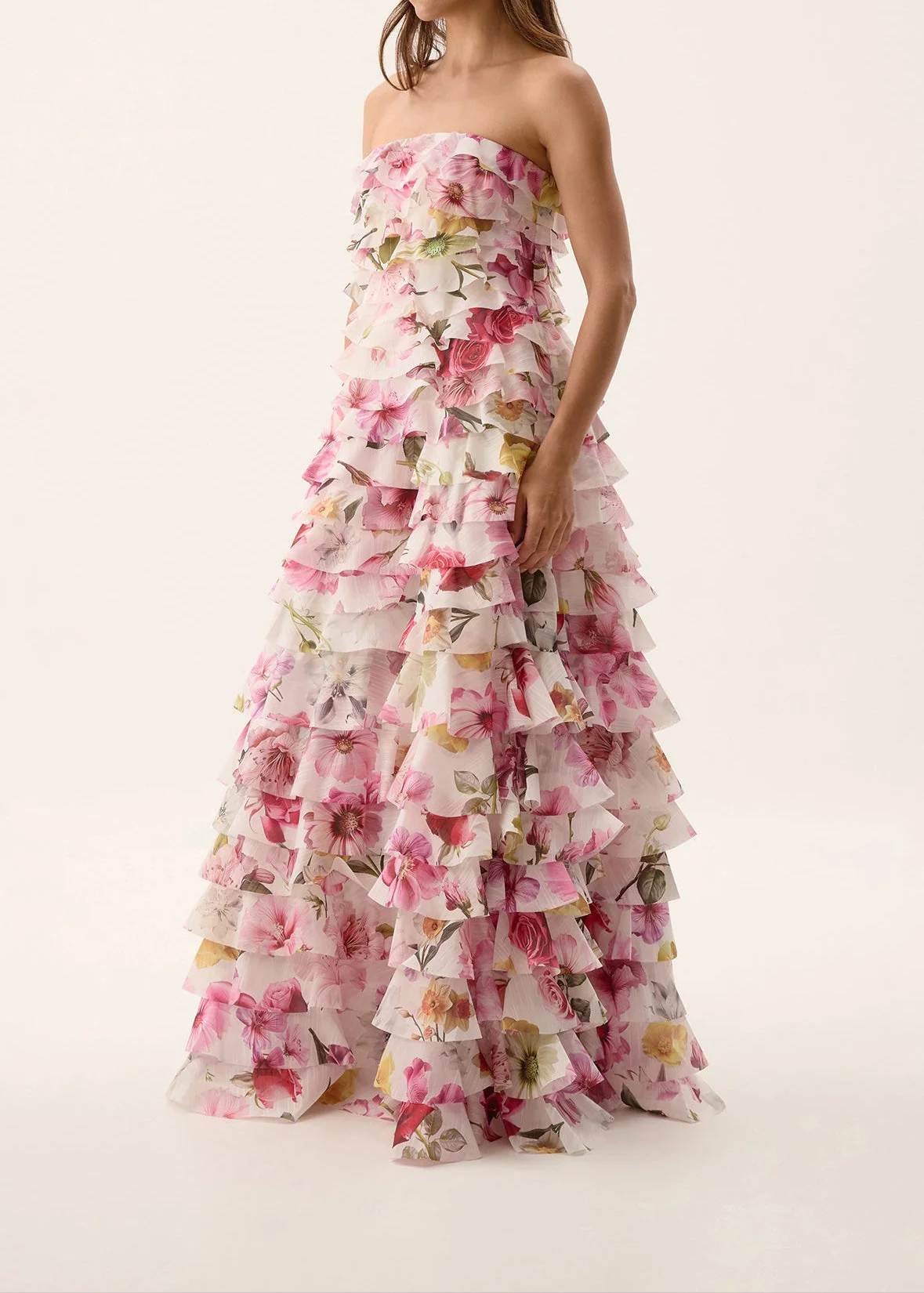 Floral Layered Maxi Dress - Vibrant Design for Effortless Elegance