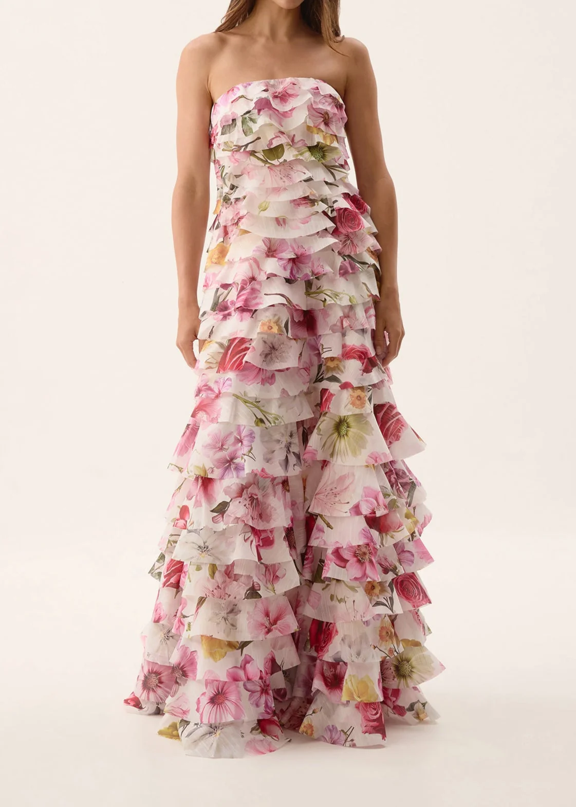 Floral Layered Maxi Dress - Vibrant Design for Effortless Elegance