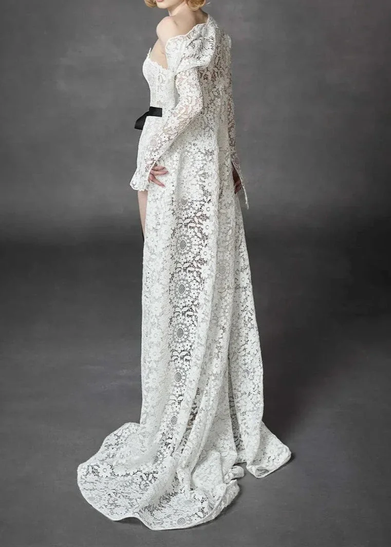 White Floral Crochet Strapless Romper Womens Mini Dress