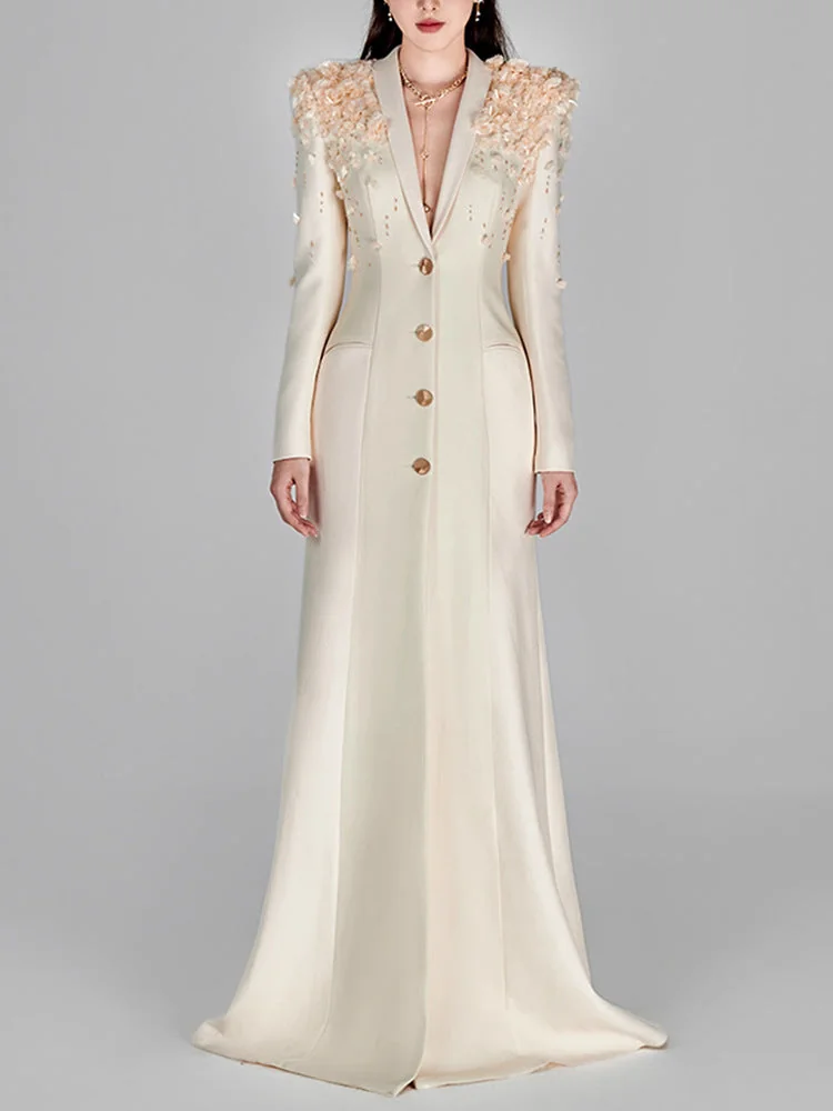 Ethereal Floral Maxi Dress Long Sleeve - Elegant and Confidence-boosting