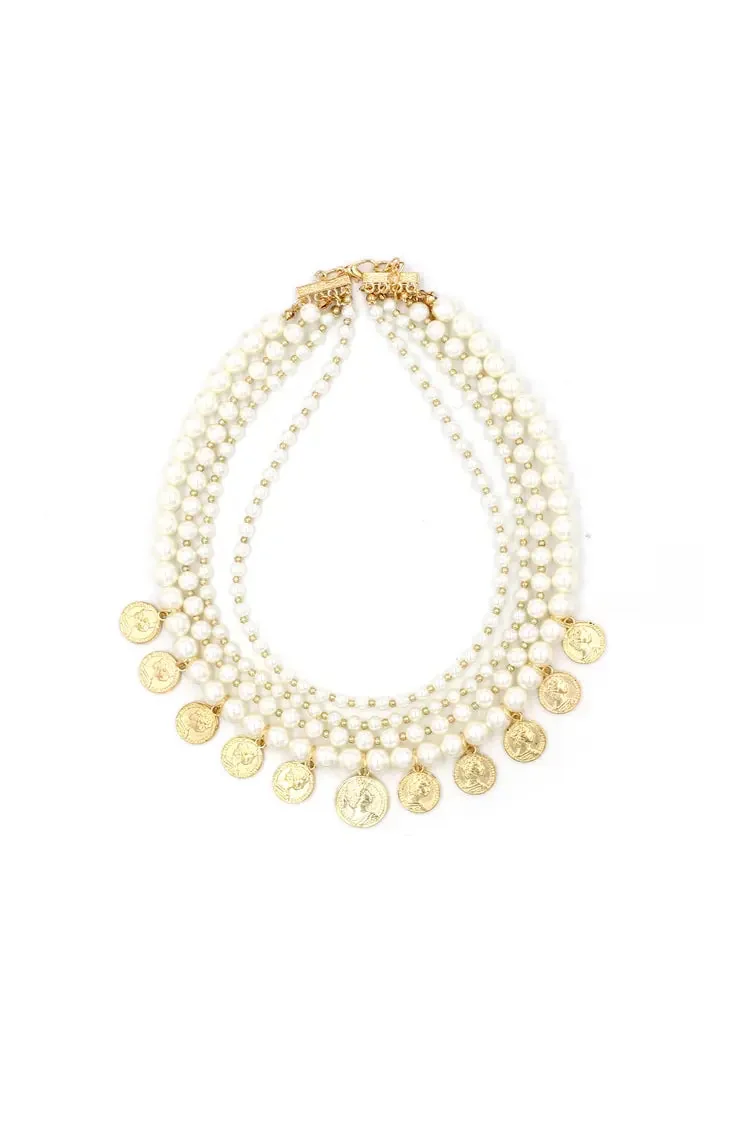 Elegant Gold Pearl Pendant Necklace | Fashionable Jewelry