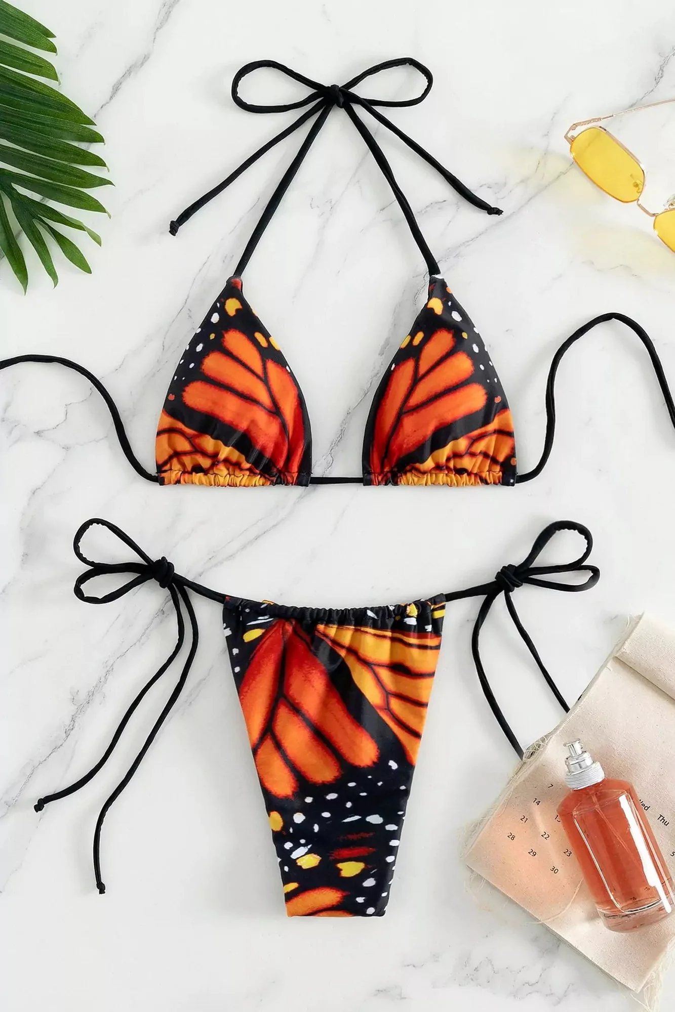 Red Butterfly Bikini - Stylish Swimwear for Summer Fun