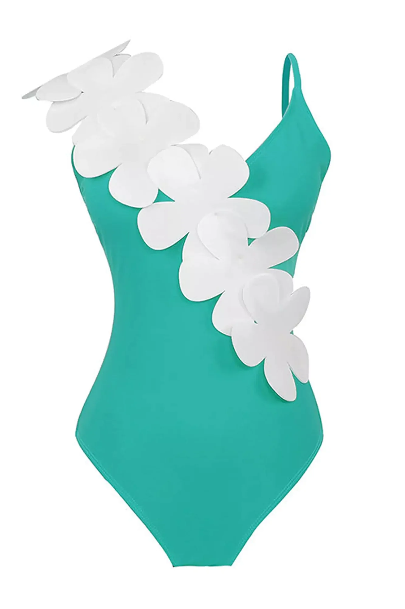 Floral Green Beach Bikini for Women - Elegant Swimwear