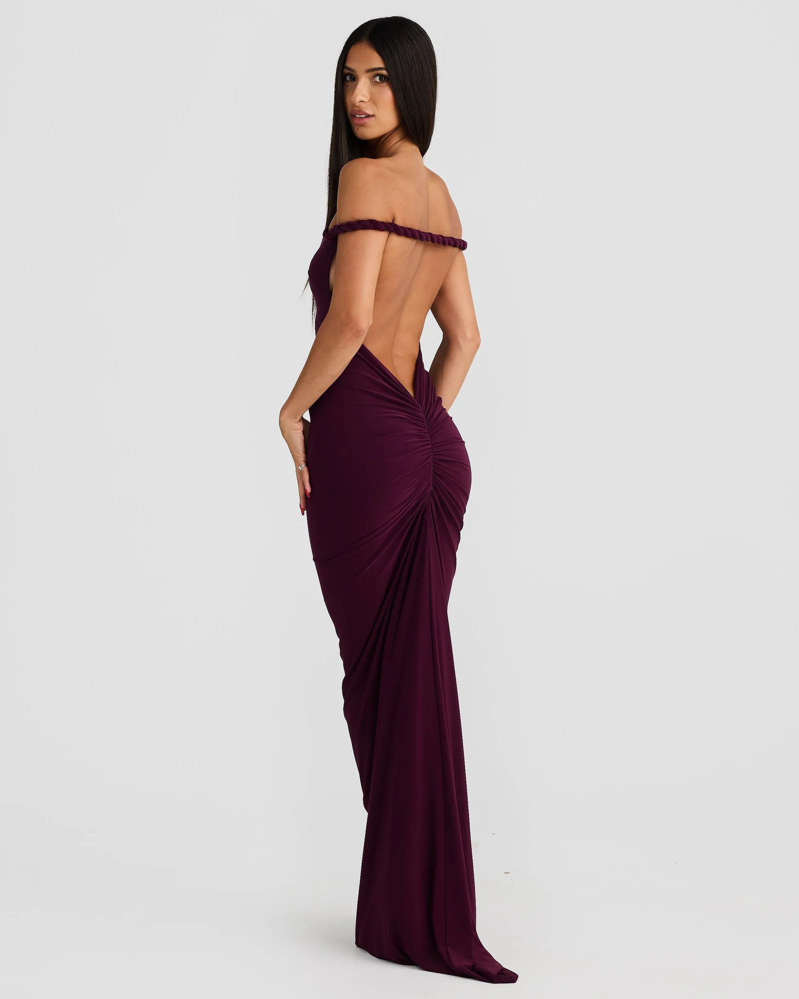 Purple Halterneck Maxi Dress - Versatile & Stylish