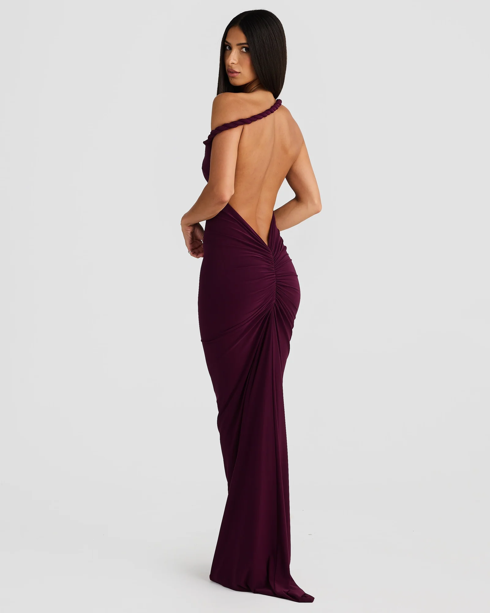 Purple Halterneck Maxi Dress - Versatile & Stylish
