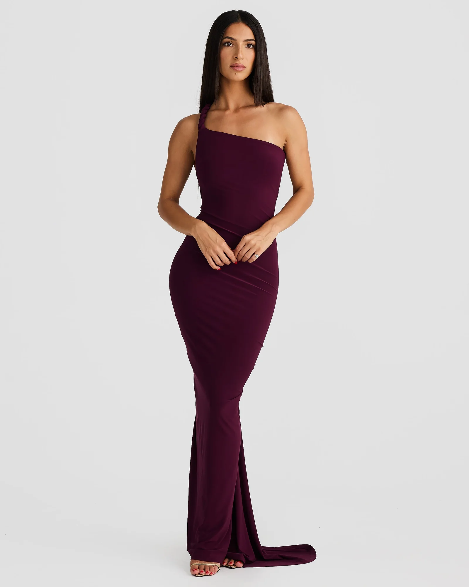 Purple Halterneck Maxi Dress - Versatile & Stylish