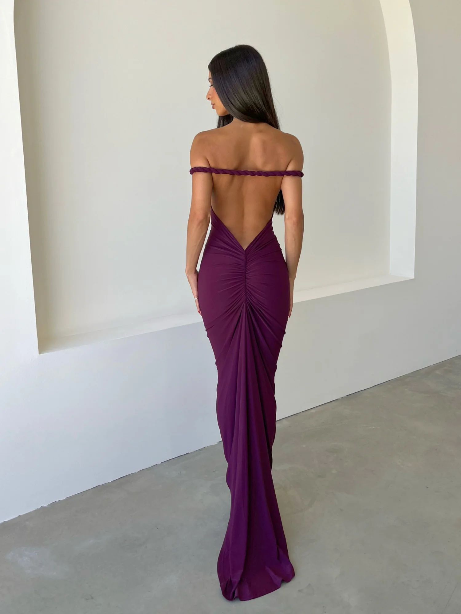 Purple Halterneck Maxi Dress - Versatile & Stylish