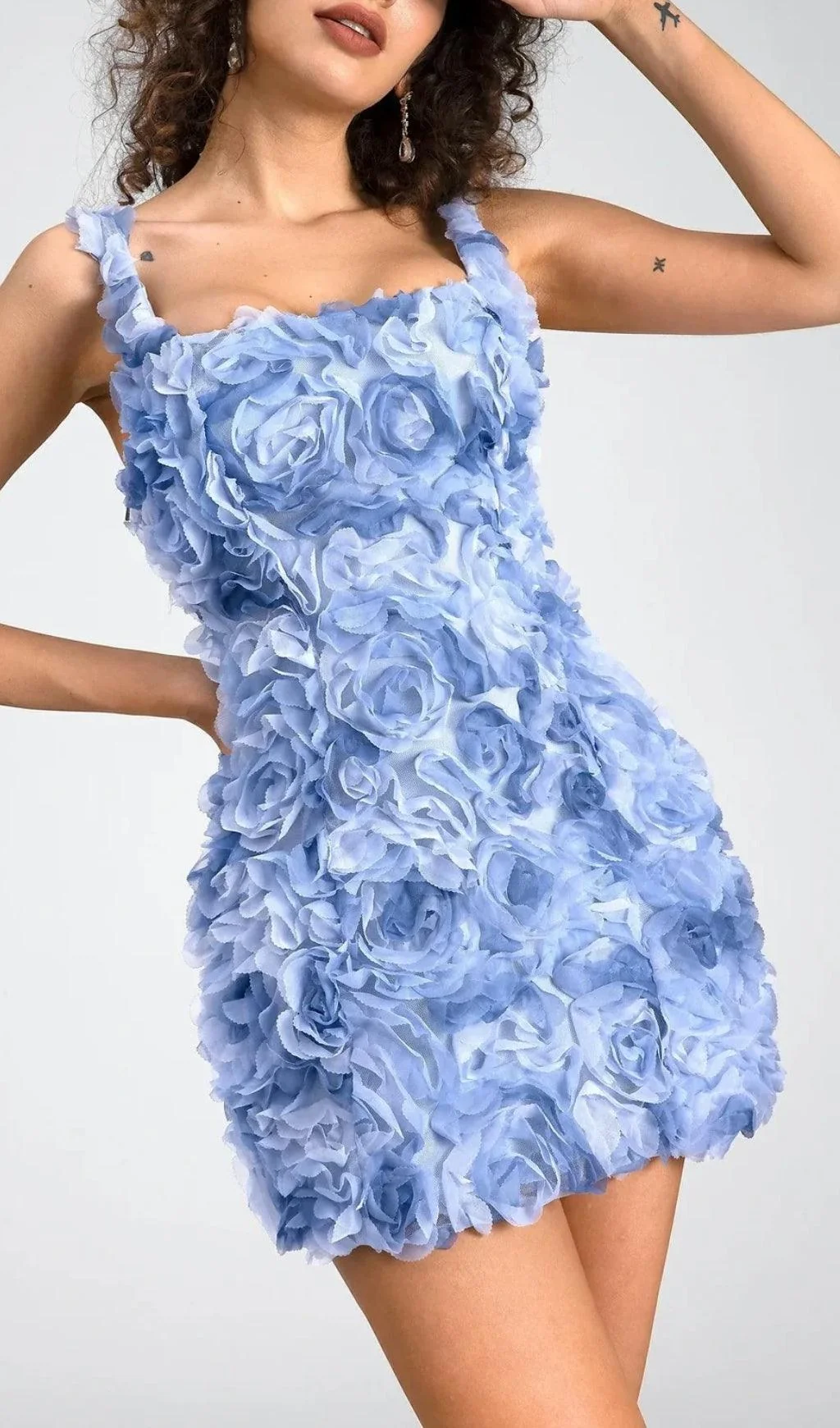 Blue Floral Mini Dress for Fun Summer Days