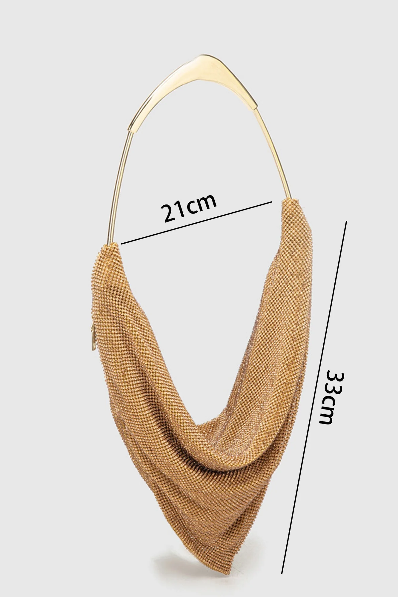 Elegant Rhinestone Embellished Tote Hat in Yellow & Silver