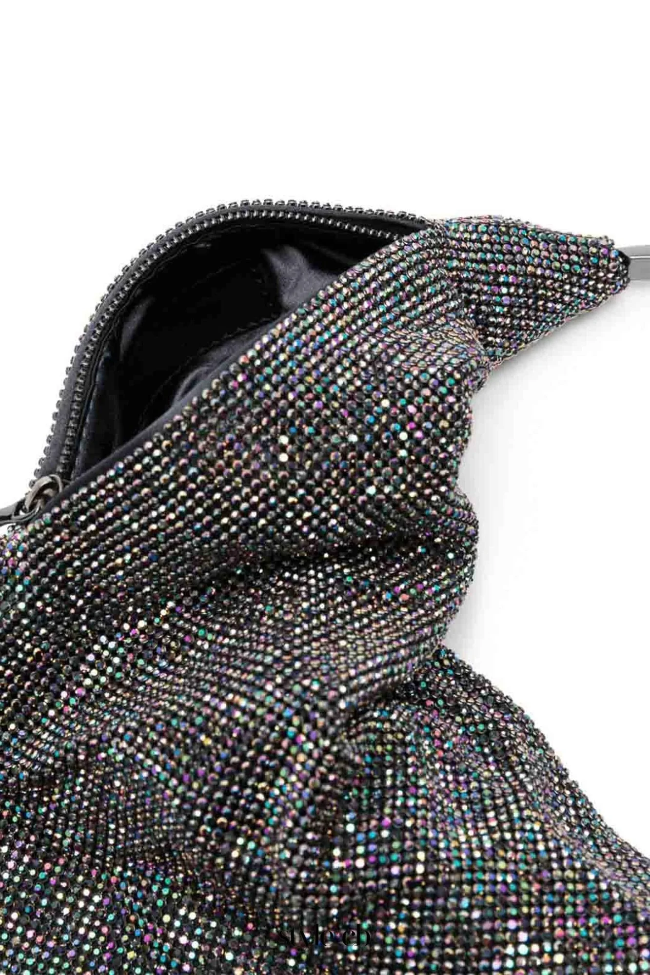 Elegant Rhinestone Embellished Tote Hat in Yellow & Silver