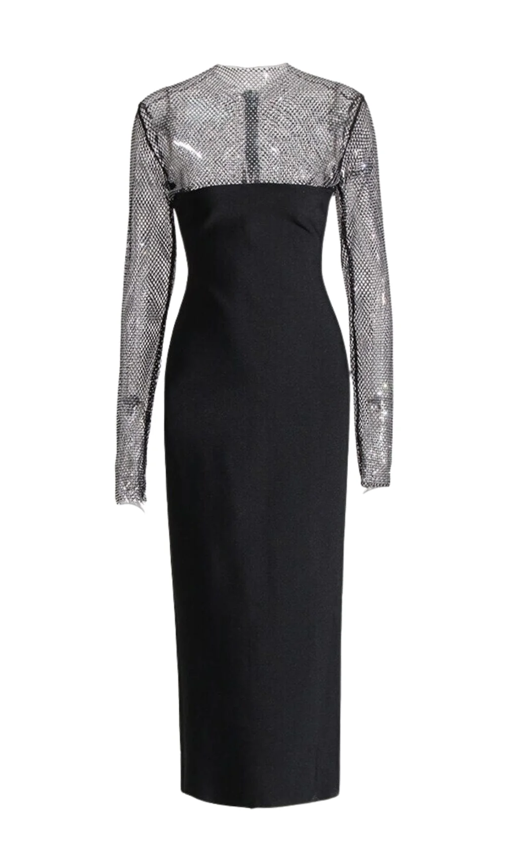 Black Crystal Bandage Midi Dress - Trendy Statement Piece